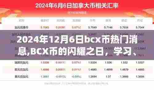 BCX币闪耀之旅，学习、变革与自信的跃迁之旅（最新消息2024年12月6日）