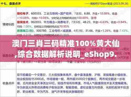 澳门三肖三码精准100%黄大仙,综合数据解析说明_eShop9.242