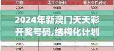 2024年新澳门天天彩开奖号码,结构化计划评估_标准版6.256