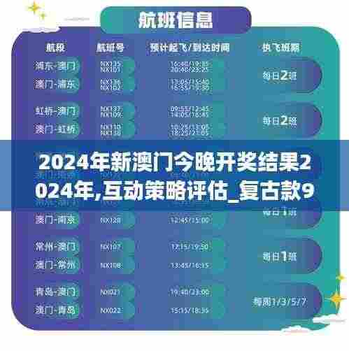 2024年新澳门今晚开奖结果2024年,互动策略评估_复古款9.420