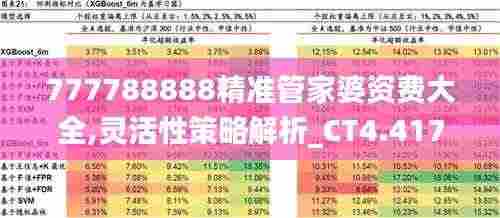 777788888精准管家婆资费大全,灵活性策略解析_CT4.417