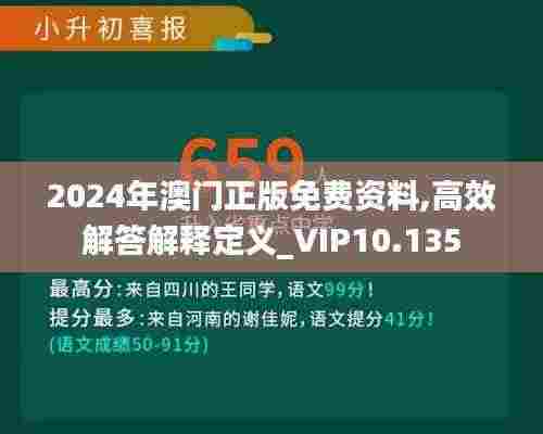 2024年澳门正版免费资料,高效解答解释定义_VIP10.135