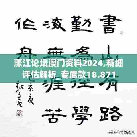 濠江论坛澳门资料2024,精细评估解析_专属款18.871