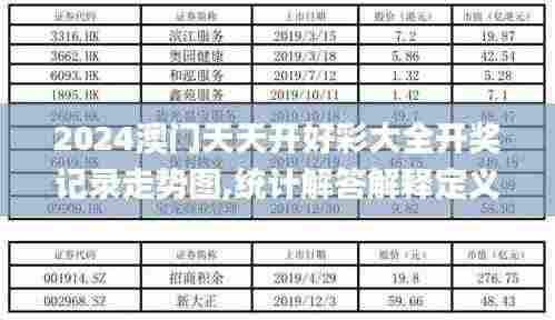 2024澳门天天开好彩大全开奖记录走势图,统计解答解释定义_超值版2.562