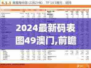 2024最新码表图49澳门,前瞻性战略定义探讨_领航款6.271
