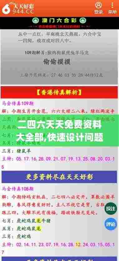 快速设计问题解析