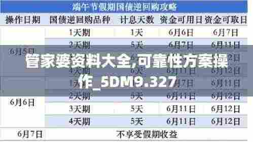 管家婆资料大全,可靠性方案操作_5DM9.327