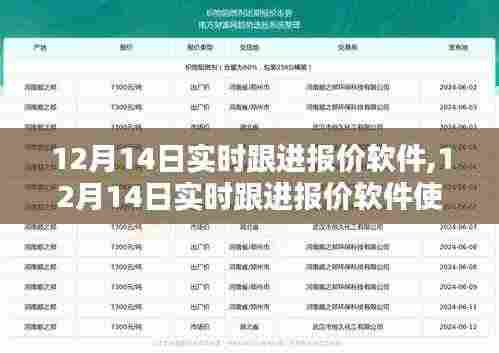 12月14日实时跟进报价软件使用指南，全方位教程，从入门到进阶