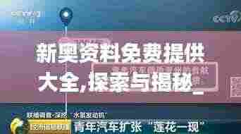 新奥资料免费提供大全,探索与揭秘_免费版4.299