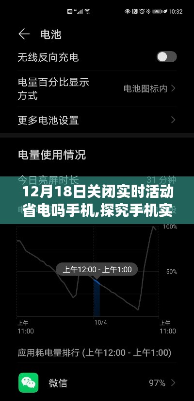 探究手机实时活动关闭对省电效果的影响，以12月18日为例