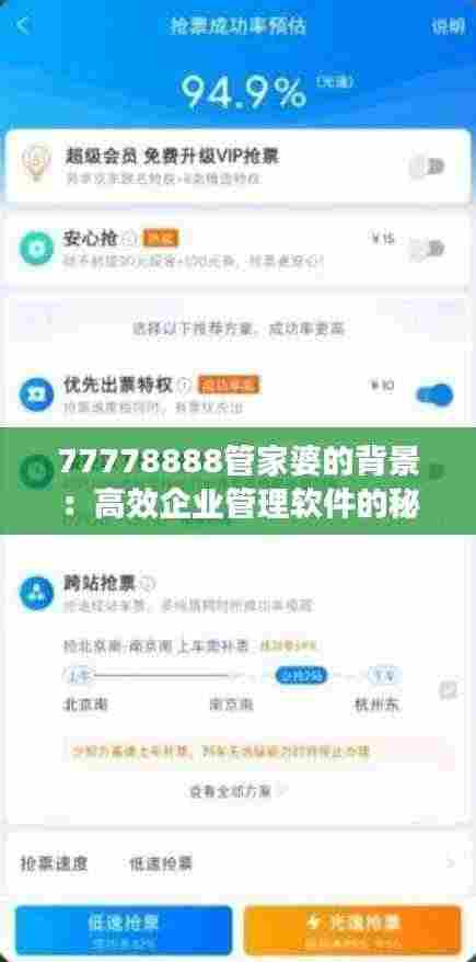 77778888管家婆的背景：高效企业管理软件的秘密