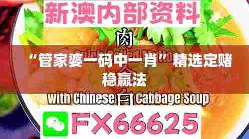 “管家婆一码中一肖”精选定赌稳赢法