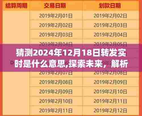 解析未来趋势，探索2024年12月18日转发实时现象及其深远影响猜测与解析