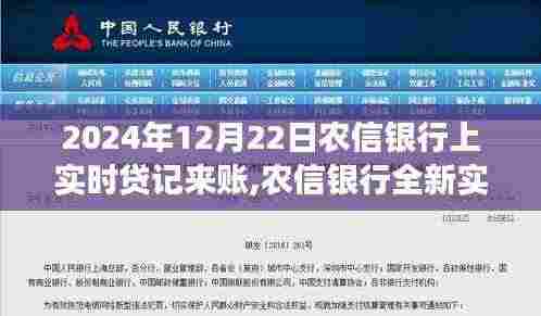 农信银行全新实时贷记功能上线，科技赋能，畅享未来金融生活