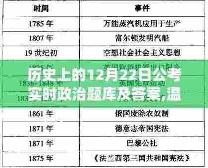 温馨公考日，探索历史政治题库之旅，实时答案解析