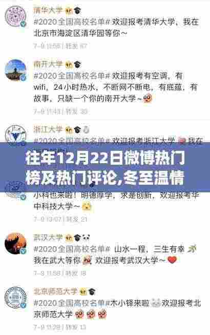 冬至温情脉脉,微博热门榜上的暖心故事与家的羁绊,热门评论回顾往年今日