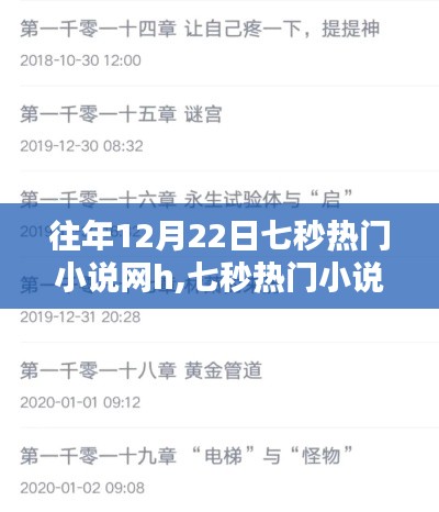 七秒热门小说网h，回顾与影响