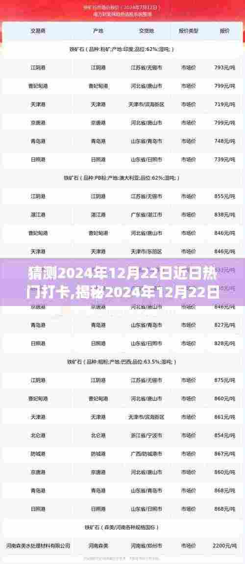 揭秘未来热门打卡胜地，2024年12月22日最新打卡胜地揭晓，旅行清单准备好了吗？