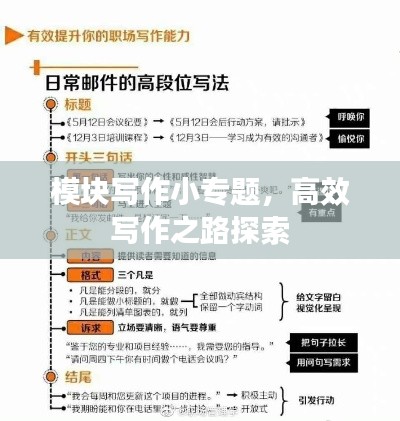 模块写作小专题，高效写作之路探索