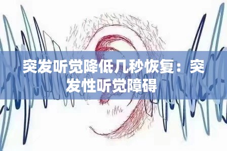 突发听觉降低几秒恢复：突发性听觉障碍 