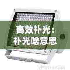 高效补光:补光啥意思