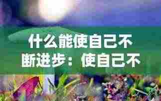 什么能使自己不断进步：使自己不断地进取 