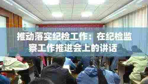推动落实纪检工作：在纪检监察工作推进会上的讲话 