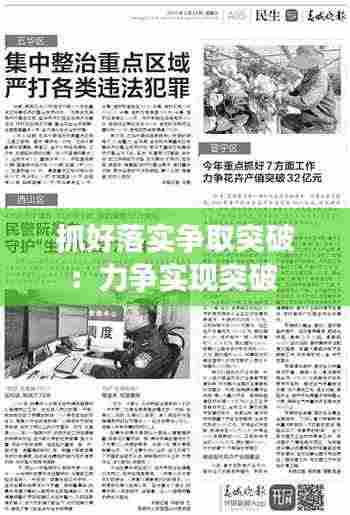 抓好落实争取突破：力争实现突破 