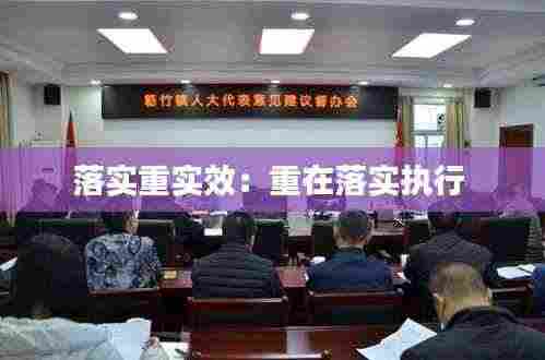 落实重实效：重在落实执行 