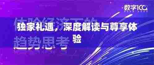 独家礼遇，深度解读与尊享体验
