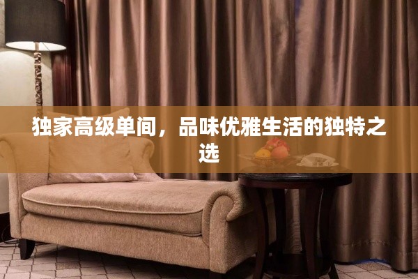 独家高级单间，品味优雅生活的独特之选