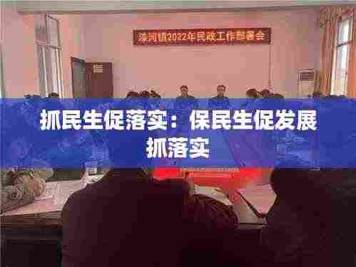 抓民生促落实：保民生促发展 抓落实 