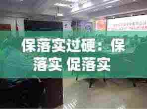 保落实过硬：保落实 促落实 