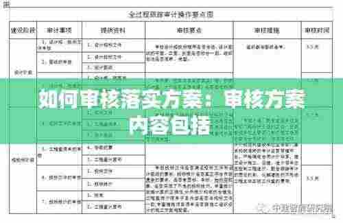 如何审核落实方案：审核方案内容包括 