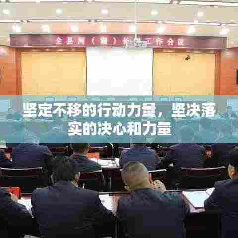 坚定不移的行动力量，坚决落实的决心和力量