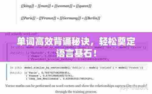 单词高效背诵秘诀，轻松奠定语言基石！