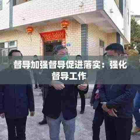 督导加强督导促进落实：强化督导工作 