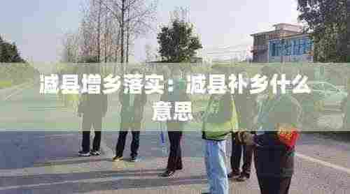 减县增乡落实：减县补乡什么意思 