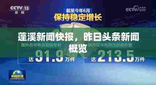 蓬溪新闻快报，昨日头条新闻概览