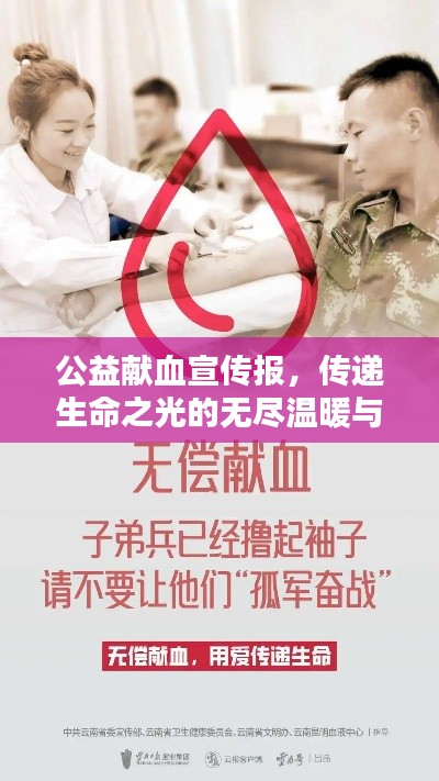 公益献血宣传报，传递生命之光的无尽温暖与力量