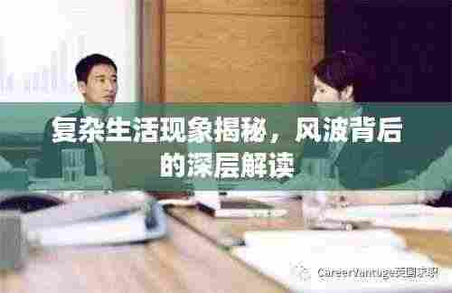复杂生活现象揭秘，风波背后的深层解读