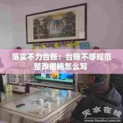 落实不力台账：台账不够规范整改措施怎么写 