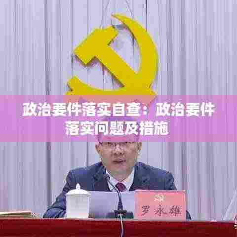 政治要件落实自查：政治要件落实问题及措施 