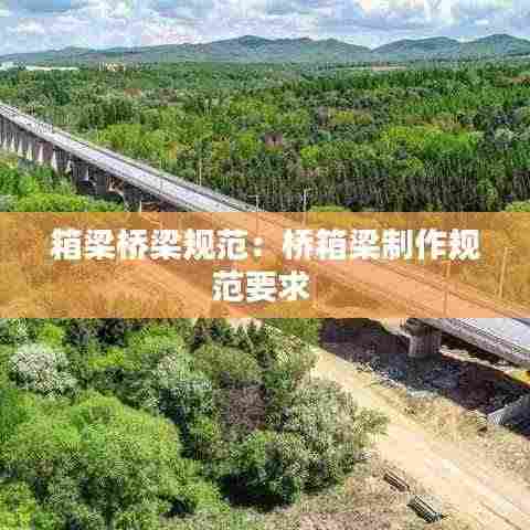 箱梁桥梁规范：桥箱梁制作规范要求 