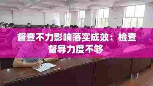督查不力影响落实成效：检查督导力度不够 