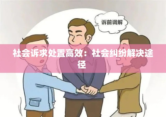 社会诉求处置高效：社会纠纷解决途径 