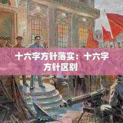 十六字方针落实：十六字方针区别 