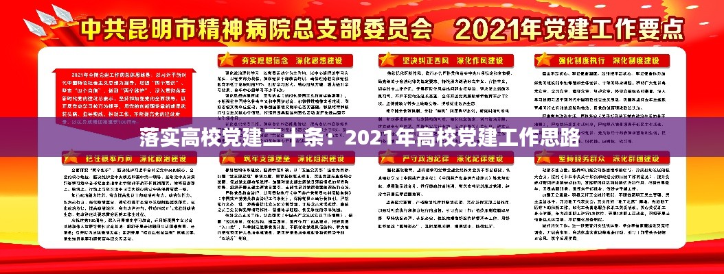 落实高校党建二十条：2021年高校党建工作思路 