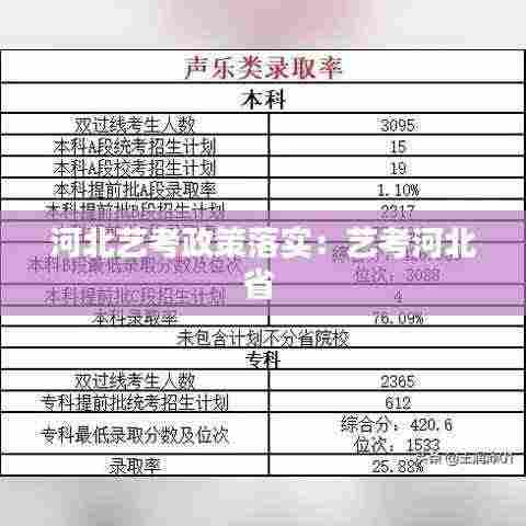 河北艺考政策落实：艺考河北省 