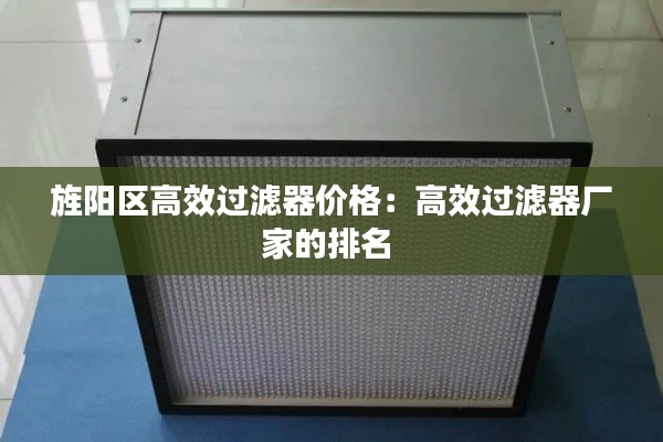 旌阳区高效过滤器价格：高效过滤器厂家的排名 